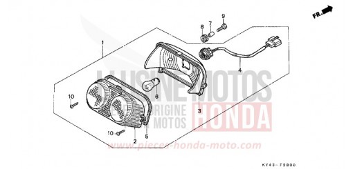 FEU ARRIERE NSR125RM de 1991